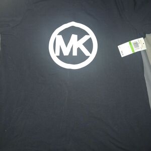 Michael Kors Black Dress Tee with White MK Logo